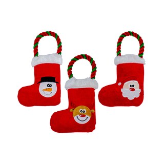 Foto 1 | Foto 1 | Juguete para Mascotas de Navidad Multicolor Set 3 Piezas de Tela Suave con Relleno Delcron