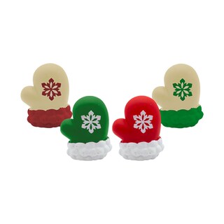 Foto 1 | Foto 1 | Juguete para Mascotas Diseño de Guantes Navideños Chillones 4 Piezas de Vinil Resistentes