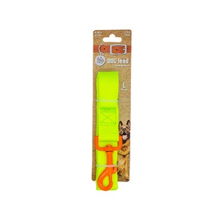 Foto 1 | Foto 1 | Correa para Perro Retro color Verde con Gancho Naranja Neón Grande de Poliéster Pvc y Boche Plástico