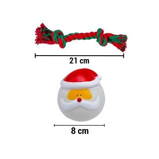 Foto 2 | Foto 2 | Juguete Navideño Chillón Muñeco de Nieve con Cuerda Algodón Suave Resistente color Rojo