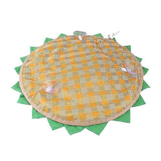 Foto 2 | Foto 2 | Alfombrillas Para Gatos Huoguo, Diseño De Girasoles, Color Amarillo - Venta Internacional.