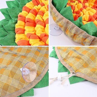 Foto 4 | Foto 4 | Alfombrillas Para Gatos Huoguo, Diseño De Girasoles, Color Amarillo - Venta Internacional.
