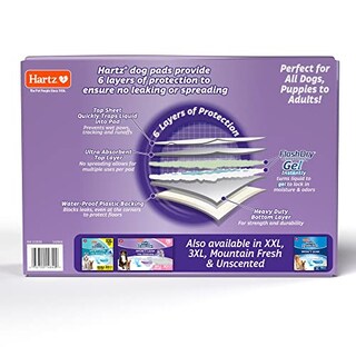 Foto 2 | Foto 2 | Almohadillas Para Perros Hartz Home Protection Que Eliminan Olores, 100 Unidades - Venta Internacional.