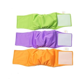 Foto 1 | Foto 1 | Pañales Lavables y Reutilizables para Perros Macho Por Petting Is Caring Multicolor 3 Piezas Talla Xs