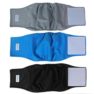 Foto 1 | Foto 1 | Pañales Reutilizables Teamoy Para Perros Machos, Talla M, Paquete De 3 - Venta Internacional.