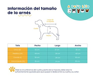 Foto 4 | Foto 4 | Arnés Tipo ''t'' Pet's Life PP96 color Anaranjado Extra Grande