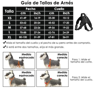 Foto 2 | Foto 2 | Arnés para Perro Talla L Antideslizante Negro con Rojo