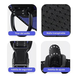 Foto 3 | Foto 3 | Pechera Arnés Regulable Con Bandas Reflectivas S Eo Safe Imports Esi-11558 Azul para Perro