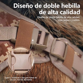 Foto 5 | Foto 5 | Pechera Arnés de Seguridad para Perro Camuflaje G Eo Safe Imports Esi-11568 Marrón