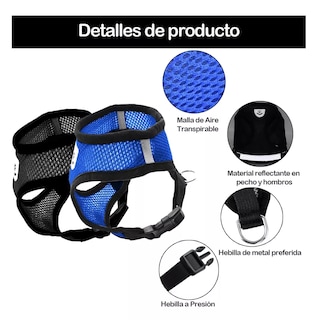 Foto 2 | Foto 2 | Set 2 Pechera Arnés Y Correa Para Perros Y Gatos Eo Safe Imports Esi-12199 Multicolor