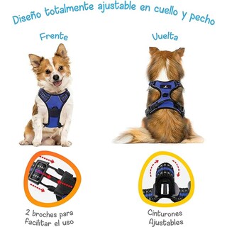 Foto 4 | Foto 4 | Arnés Antitirones Azul M Mascretta para Perro