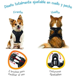 Foto 4 | Foto 4 | Arnés Antitirones Negro M Mascretta para Perro