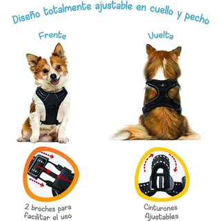 Foto 4 | Foto 4 | Arnés Antitirones Negro L Mascretta para Perro
