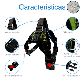 Foto 2 | Foto 2 | Pechera para Perros Amigos Peludos con Arnés de Seguridad Razas Medianas Y Grandes