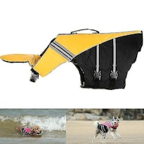 Chaleco Salvavidas Para Perros Huoguo, Ajustable, Talla Xs, Amarillo - Venta Internacional.