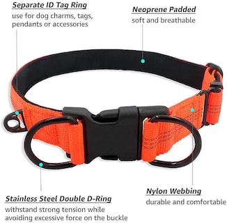 Foto 2 | Foto 2 | Collar Para Perro Huoguo, Neopreno De Nailon Reflectante, Ajustable - Venta Internacional.