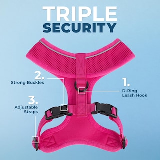 Foto 2 | Foto 2 | Arnés Para Perros Voyager Aerolite, Malla Antitracción, Fucsia, Xs - Venta Internacional.