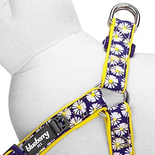 Foto 4 | Foto 4 | Arnés Para Perros Pequeños Con Estampado De Margaritas Con Arándanos Y Mascotas - Venta Internacional.