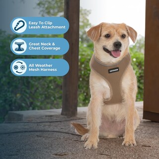 Foto 5 | Foto 5 | Arnés Para Perros Voyager Aerolite, Malla Sin Tirones, Color Beige, Talla M - Venta Internacional.