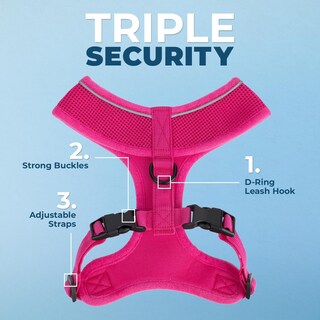 Foto 2 | Foto 2 | Arnés Para Perros Voyager Aerolite, Malla Antitracción, Fucsia, Talla S - Venta Internacional.