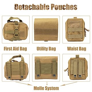 Foto 3 | Foto 3 | Arnés Táctico Para Perros Aiwai Molle, Chaleco K9, Cómodo, Color Caqui - Venta Internacional.