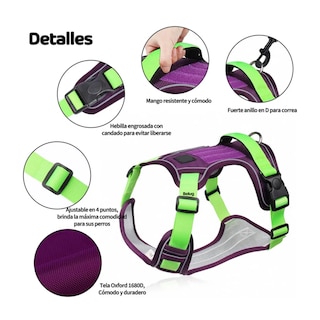 Foto 2 | Foto 2 | Pecheras Para Perros Con Cuerda De Tracción Belug Purple Talla S
