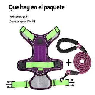 Foto 3 | Foto 3 | Pecheras Para Perros Con Cuerda De Tracción Belug Purple Talla S