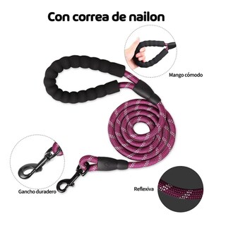 Foto 5 | Foto 5 | Pecheras Para Perros Con Cuerda De Tracción Belug Purple Talla S