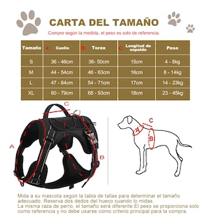Foto 3 | Foto 3 | Pechera Arnés Belug Táctica Con Correa Perro Mediano Negro