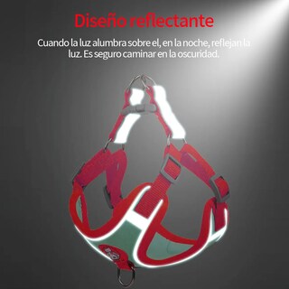 Foto 3 | Foto 3 | Pechera Belug Arnés Con Bandas Rojo Talla S