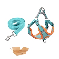 Pechera Belug Arnés Con Bandas Azul Agua1 Talla M