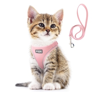Foto 1 | Foto 1 | Set De Arnés Y Correa Fida Para Pasear Perros Y Gatos, Color Rosa Xxxs - Venta Internacional.
