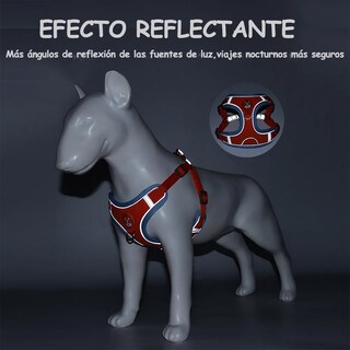 Foto 4 | Foto 4 | Pechera Belug Arnés Con Bandas Rojo Talla M