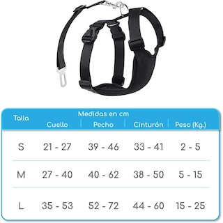 Foto 3 | Foto 3 | Mascretta Arnés Para Perro Con Seguridad Para Auto Color Negro M