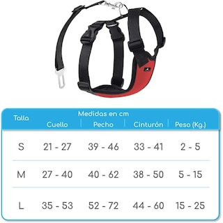 Foto 3 | Foto 3 | Mascretta Arnés Para Perro Con Seguridad Para Auto Color Roja S