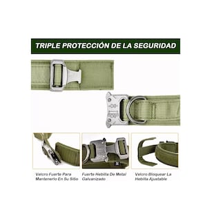 Foto 2 | Foto 2 | Collar Táctico para Perro Eo Safe Imports ESI-8436 color Verde con Hebilla de Metal Resistente Talla L