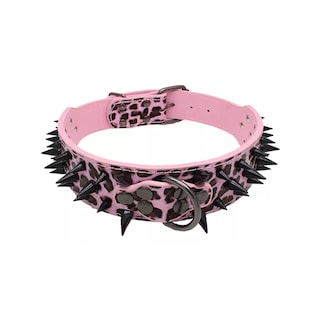 Foto 1 | Foto 1 | Collar Para Perro Eo Safe Imports Esi-10737 Con Picos De Metal Cuero Con Estilo L Rosa