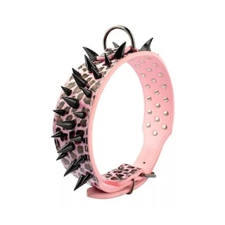 Foto 4 | Foto 4 | Collar Para Perro Eo Safe Imports Esi-10737 Con Picos De Metal Cuero Con Estilo L Rosa