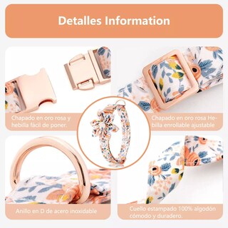 Foto 2 | Foto 2 | Collar Para Mascotas De Algodón Puro Transpirable Para Perrotalla S Eo Safe Imports Esi-14176 Verde