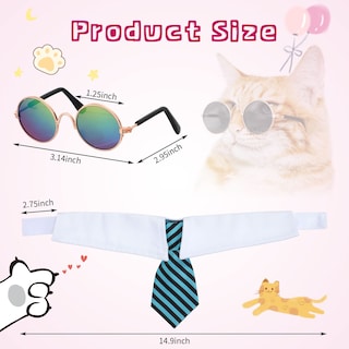 Foto 2 | Foto 2 | Set De Gafas De Sol Para Disfraces De Halloween Con Corbata De Perro, 8 Unidades - Venta Internacional.
