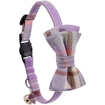 Collares Con Forma De Gato Huoguo, Bonito Colgante De Amor, Con Campana Pequeña, Color Morado - Venta Internacional.