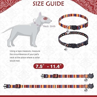 Foto 1 | Foto 1 | Collar Para Gatos Huoguo Natural Scenery Breakaway Con Cascabeles X2 - Venta Internacional.
