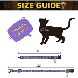 Foto 3 | Foto 3 | Collar Cat Breakaway, Paquete De 3, Estampado De Calavera De Halloween - Venta Internacional.