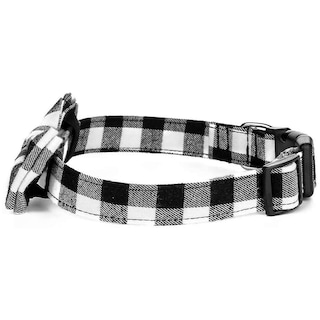 Foto 1 | Foto 1 | Collar Para Mascotas, Perros Y Gatos Huoguo, Pajarita Cuadriculada Ajustable, Verde S - Venta Internacional.