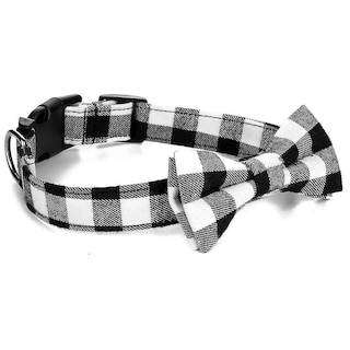 Foto 2 | Foto 2 | Collar Para Mascotas, Perros Y Gatos Huoguo, Pajarita Cuadriculada Ajustable, Verde S - Venta Internacional.