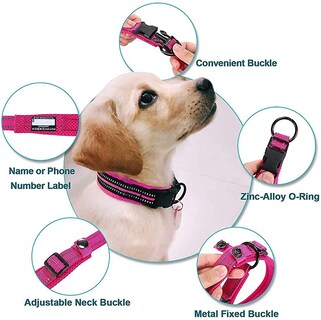 Foto 2 | Foto 2 | Collar Para Perro Huoguo Classic, Ajustable, Reflectante, Acolchado - Venta Internacional.