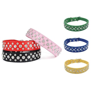 Foto 1 | Foto 1 | Collar Huoguo Leather Sparkling Ajustable Para Perro Y Gato - Venta Internacional.