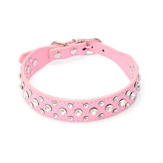 Foto 5 | Foto 5 | Collar Huoguo Leather Sparkling Ajustable Para Perro Y Gato - Venta Internacional.