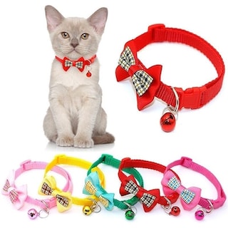 Foto 1 | Foto 1 | Collar Para Gatos Huoguo Pvc+pp Con Lazo Y Campana Para Mascotas - Venta Internacional.