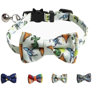 Foto 5 | Foto 5 | Collar Para Gatos Breakaway Con Pajarita, Campana, Arcoíris, Para Gatos Y Niños Pequeños - Venta Internacional.